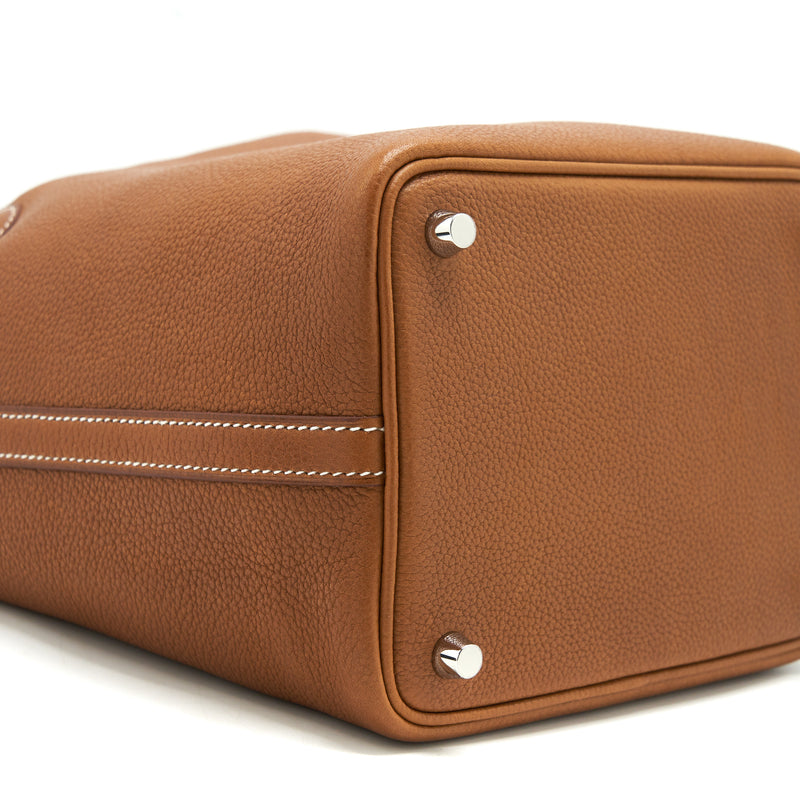 Hermes picotin 18 Lock bag Barenia Faubourg Calfskin Gold SHW stamp Z