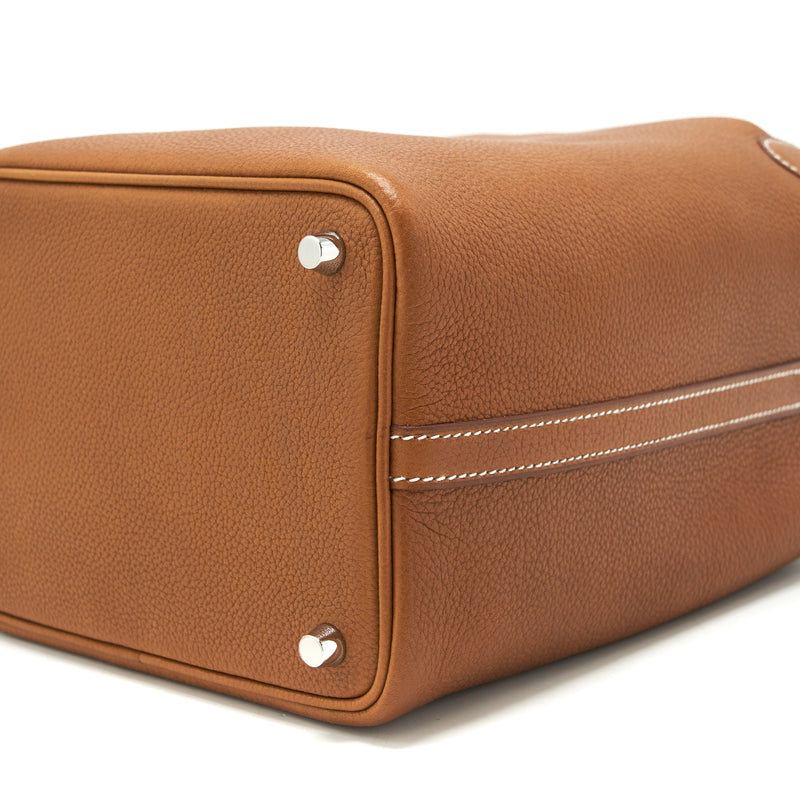 Hermes picotin 18 Lock bag Barenia Faubourg Calfskin Gold SHW stamp Z