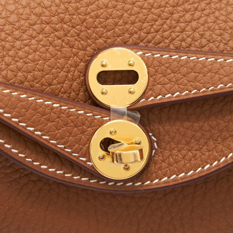 Hermes Mini Lindy Clemence Gold GHW Stamp Z