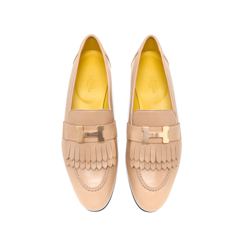 Hermes Size 38 Royal Loafer Beige Argile RGHW