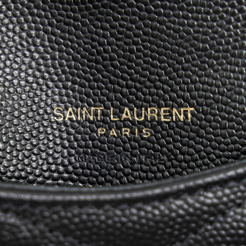 Saint Laurent / YSL Zipped Cardholder in Black