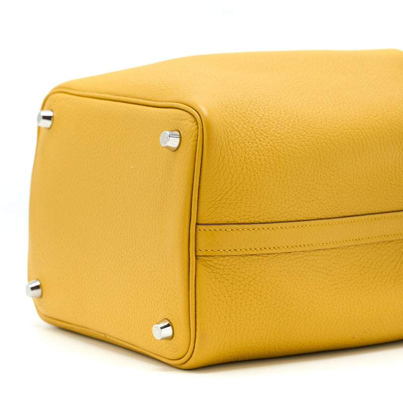 Hermes Picotin 18 Clemence Amber Yellow SHW Stamp C