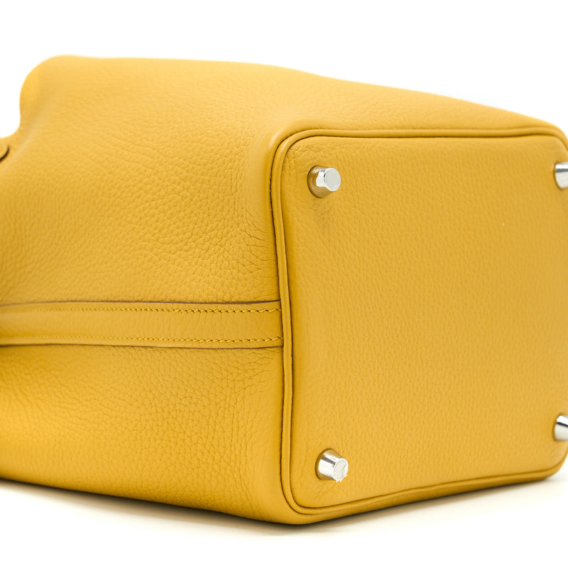 Hermes Picotin 18 Clemence Amber Yellow SHW Stamp C