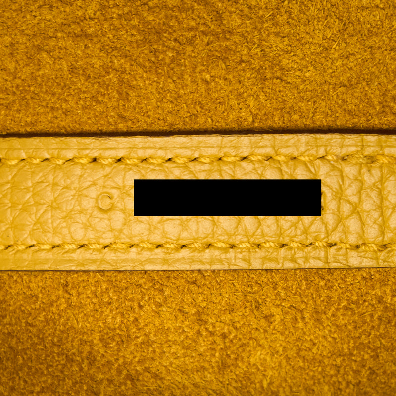 Hermes Picotin 18 Clemence Amber Yellow SHW Stamp C