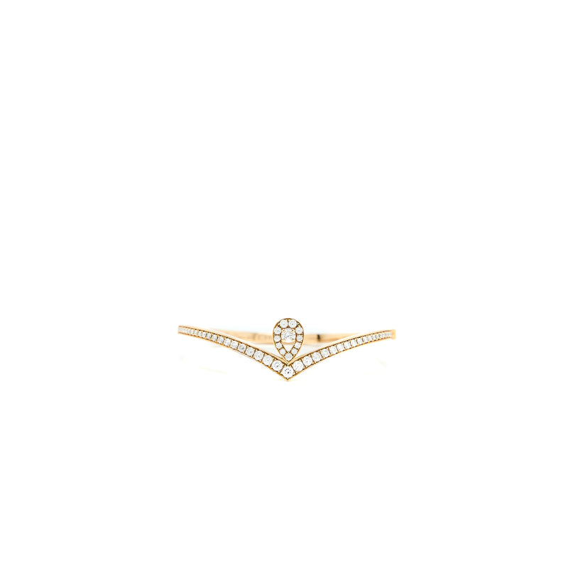 Chaumet Size 15 Josephine Aigrette Bracelet Rose Gold Diamonds