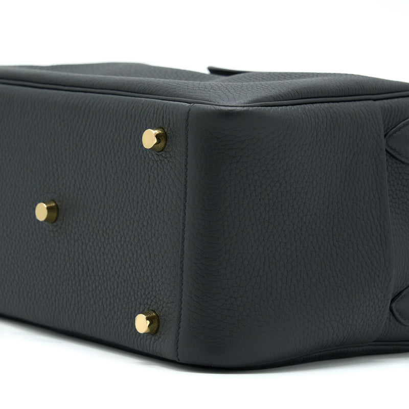 Hermes Lindy 26 Clemence Black GHW Stamp U