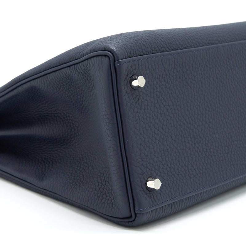 Hermes Kelly 35 Togo Blue Nuit SHW Stamp A