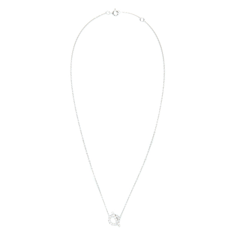 Hermes Finesse Necklace White Gold With Diamonds