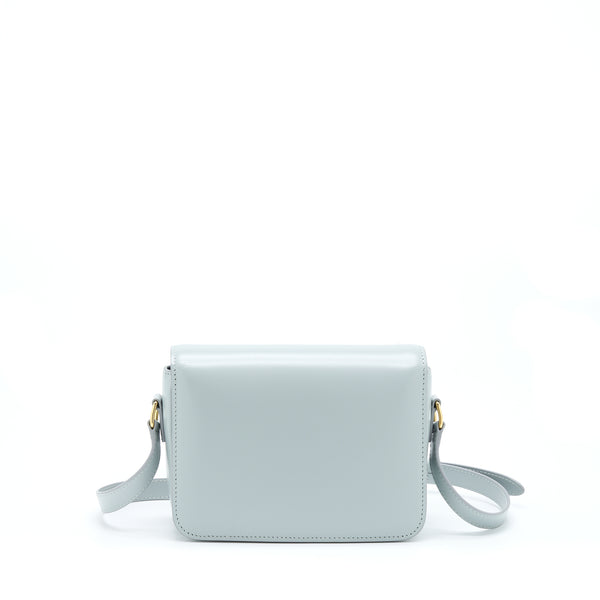 Celine Teen Triomphe Bag Calfskin Mineral GHW