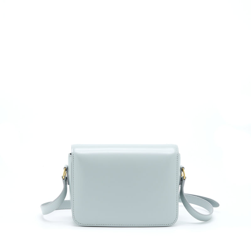 Celine Teen Triomphe Bag Calfskin Mineral GHW