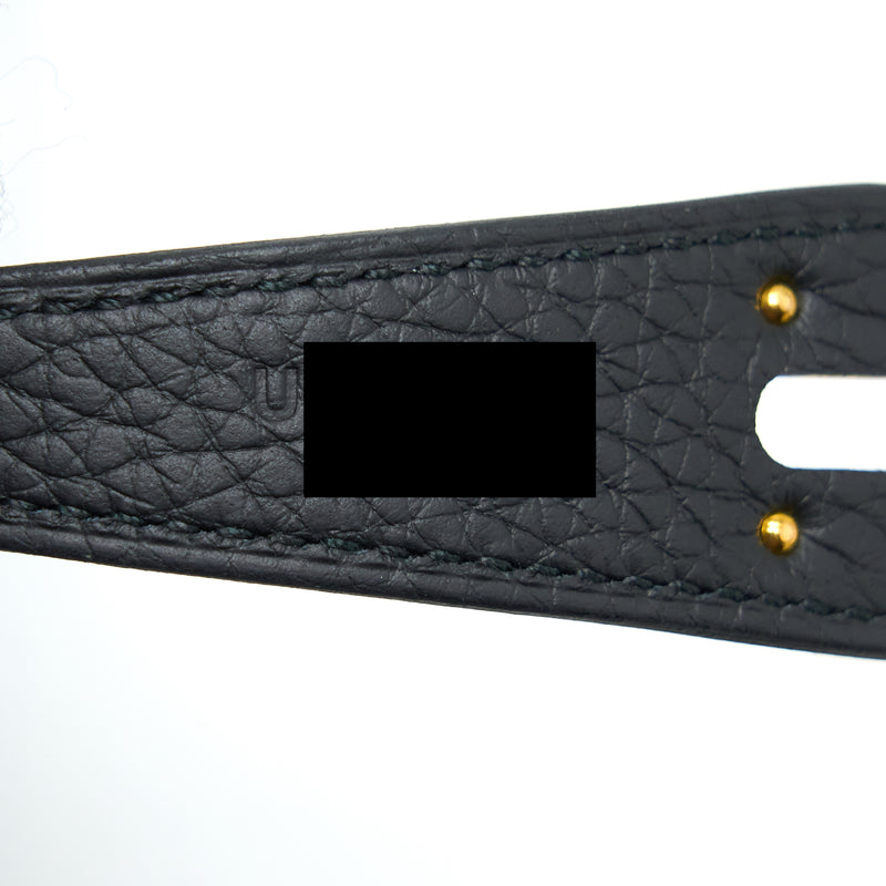 Hermes Lindy 26 Clemence Black GHW Stamp U