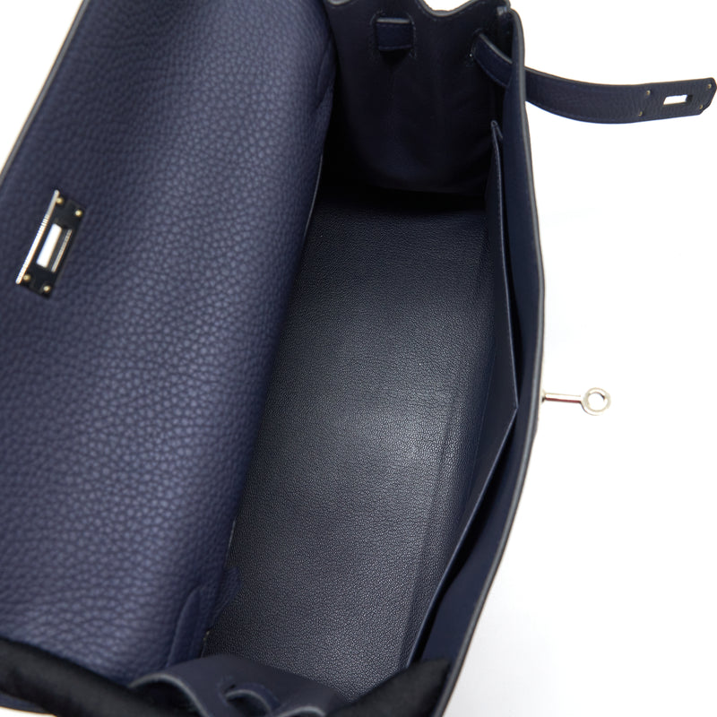 Hermes Kelly 35 Togo Blue Nuit SHW Stamp A