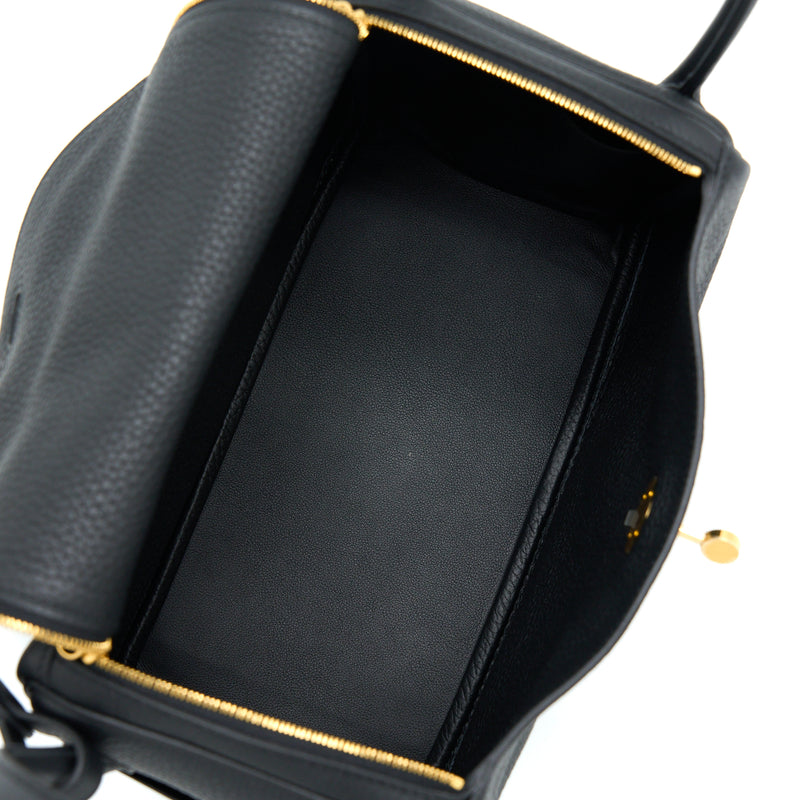 Hermes Lindy 26 Clemence Black GHW Stamp U