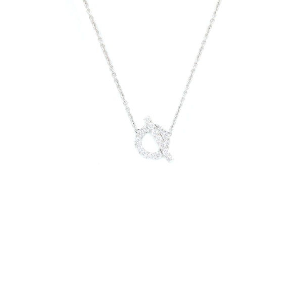 Hermes Finesse Necklace White Gold With Diamonds