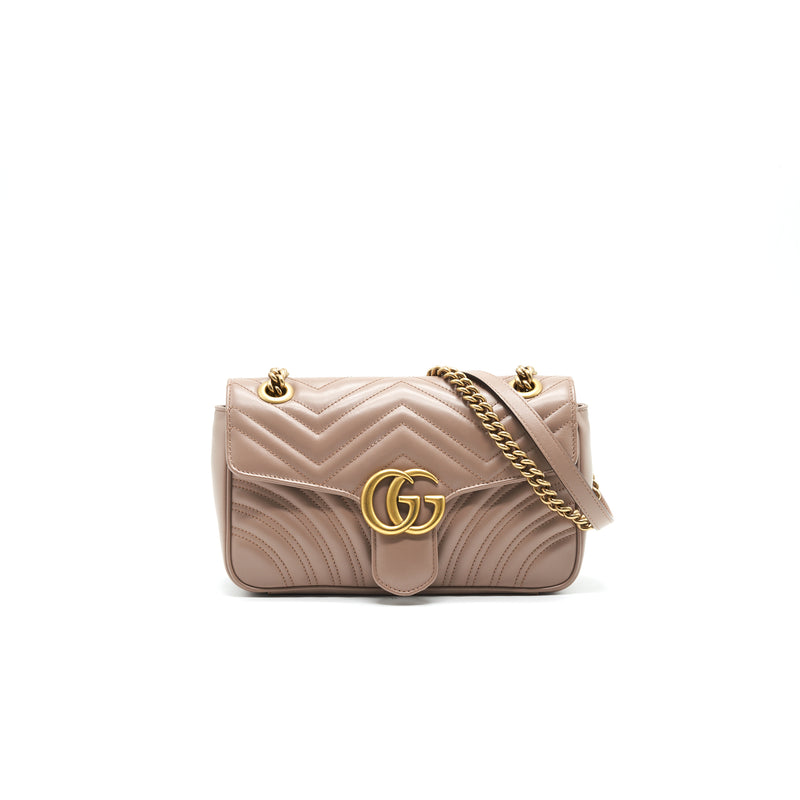 GUCCI GG MARMONT SMALL SHOULDER BAG BEIGE