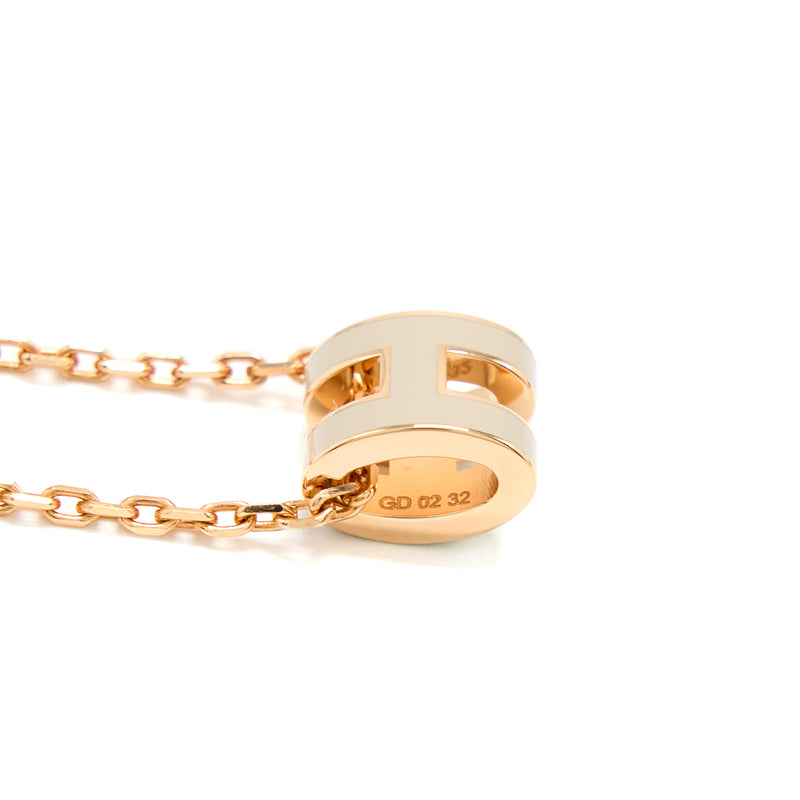 Hermes Mini Pop H Pendant Marron Glacé RGHW