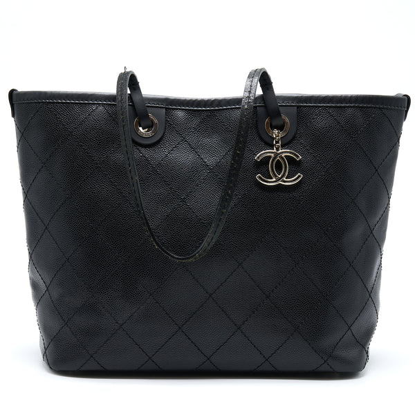Chanel Tote Bag Caviar Black SHW