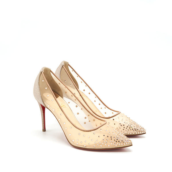 Christian Louboutin Size 36 Crystal Beige High Heel