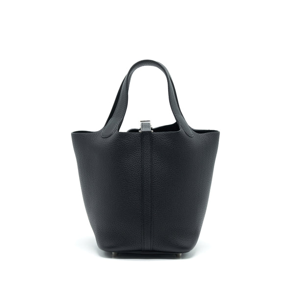 Hermes picotin 18 Black SHW Stamp Y
