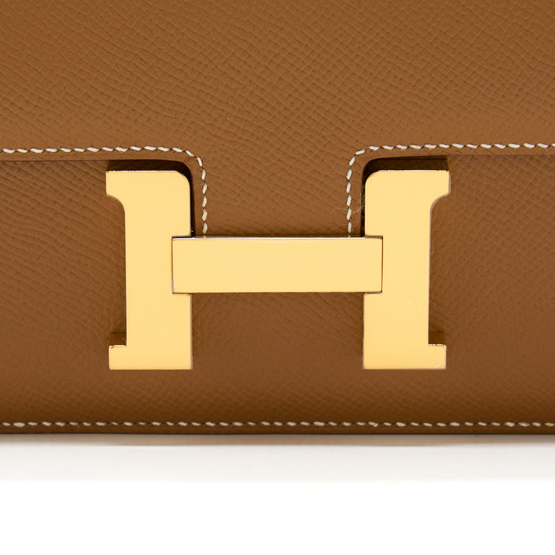 Hermes Mini Constance Epsom Gold GHW Stamp U
