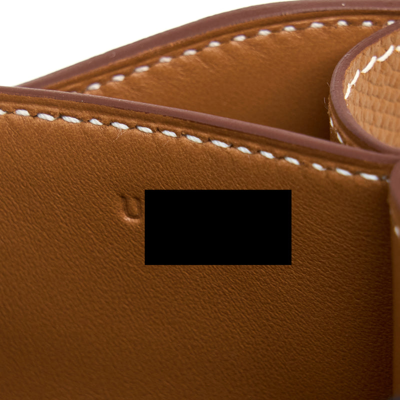 Hermes Mini Constance Epsom Gold GHW Stamp U