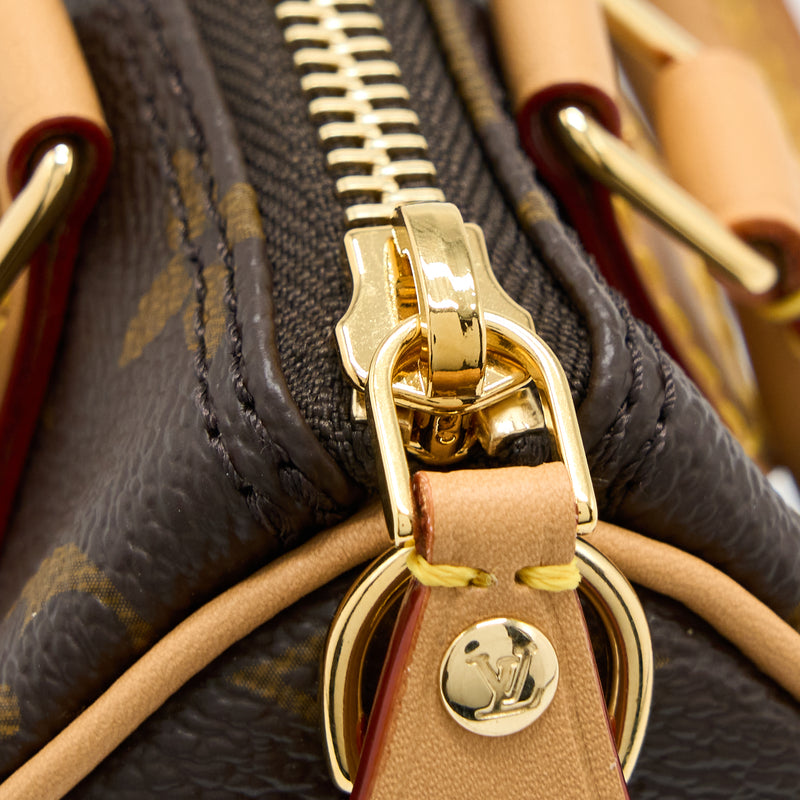 Louis Vuitton New Version Nano Speedy Monogram Canvas GHW