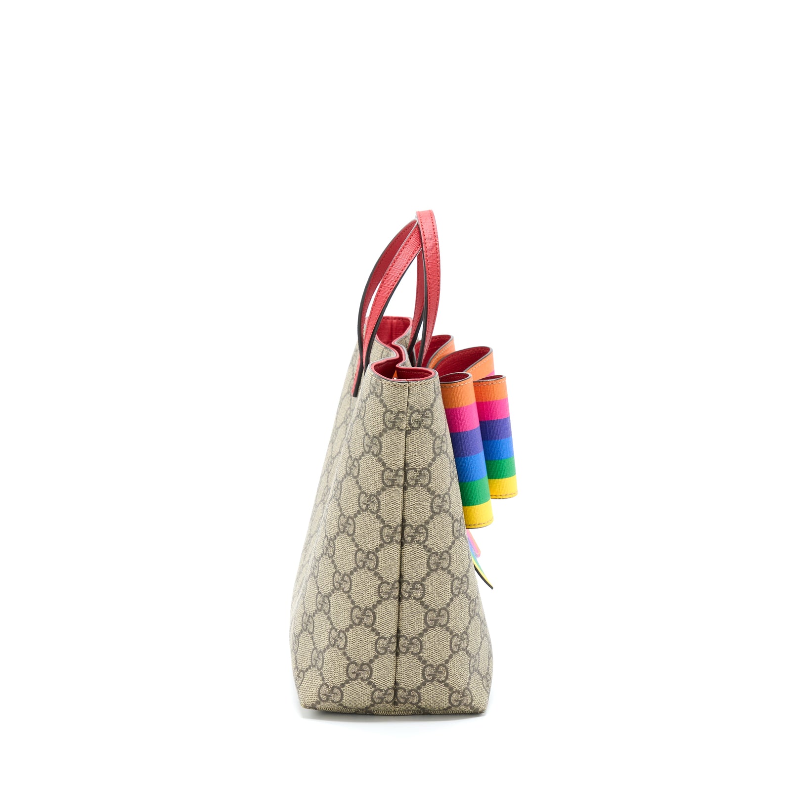 Children's gg supreme rainbow bow tote best sale