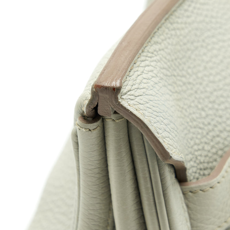 Hermes Birkin Shoulder Bag Togo Gris Pearl SHW Stamp Square O