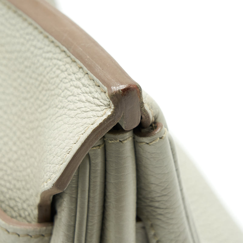 Hermes Birkin Shoulder Bag Togo Gris Pearl SHW Stamp Square O