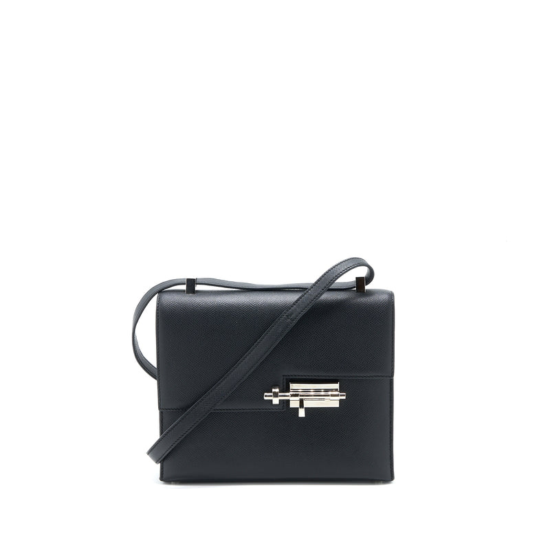 Hermes Sac Verrou 21 Epsom Black SHW Stamp A