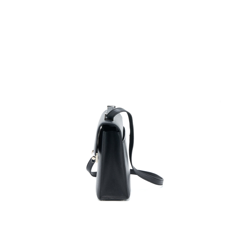 Hermes Sac Verrou 21 Epsom Black SHW Stamp A