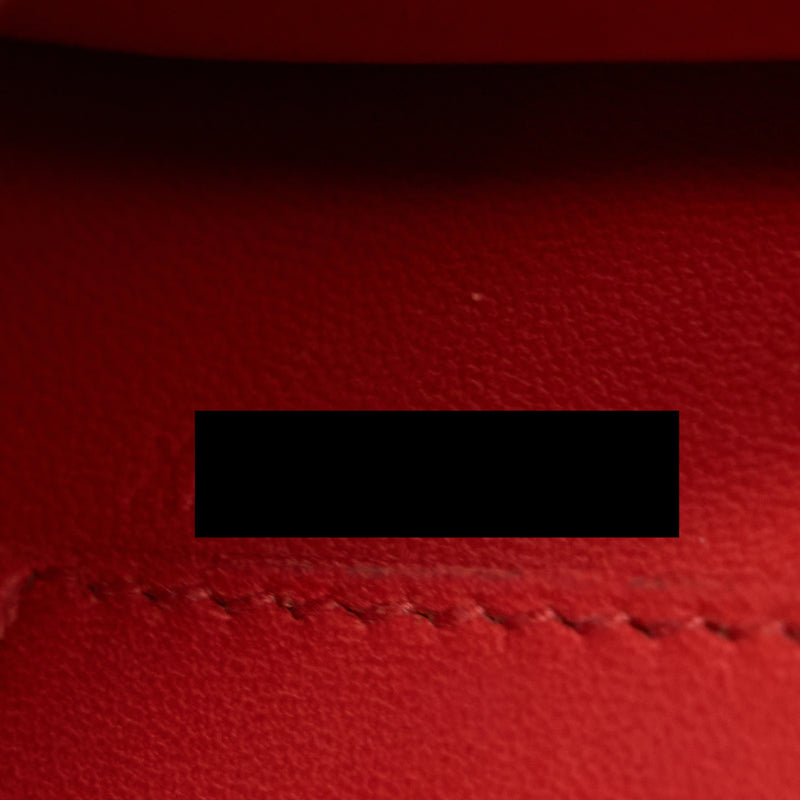 Hermes Egee Clutch Orange Red GHW Stamp X