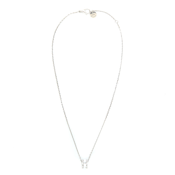 Chanel Ultra Necklace 18K White Gold with Diamonds / White Ceramic