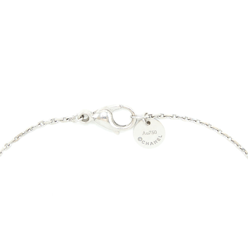 Chanel Ultra Necklace 18K White Gold with Diamonds / White Ceramic