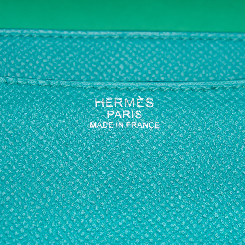 Hermes Constance 24 Epsom 7F Blue Paon/6w Menthe Enamel Hardware Stamp