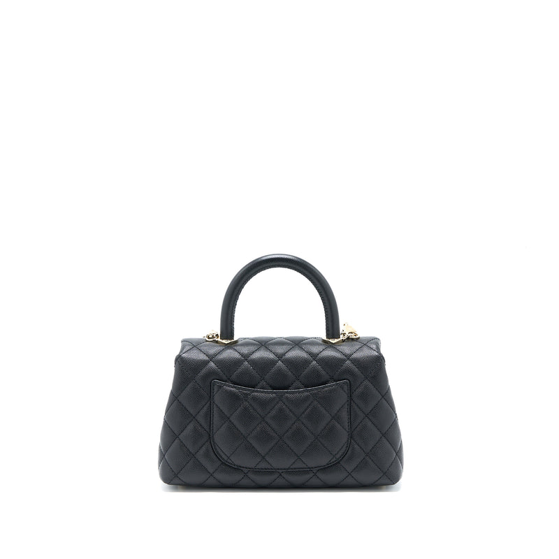 Chanel Small Coco Handle Caviar Black LGHW