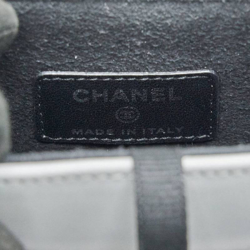 Chanel Grey Vanity case for phone with Chain