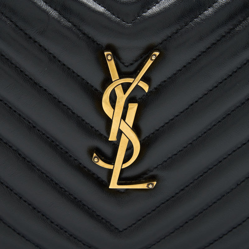 Saint Laurent/ YSL Lou Camera Bag Calfskin Black GHW