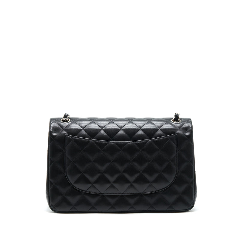 Chanel Classic jumbo Double flap Bag Lambskin Black SHW