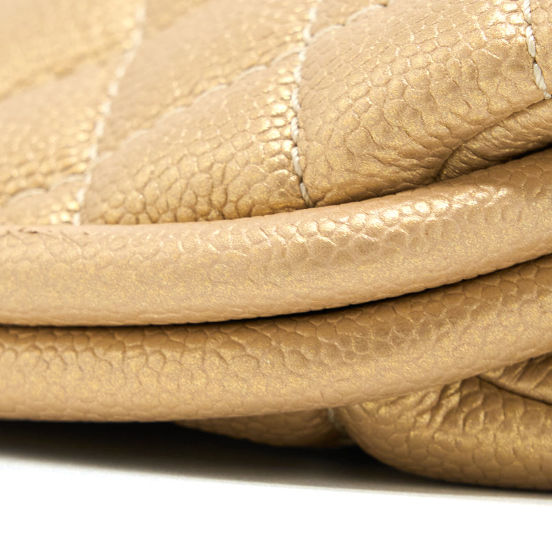 Chanel Timeless Clutch Caviar Gold Brushed GHW