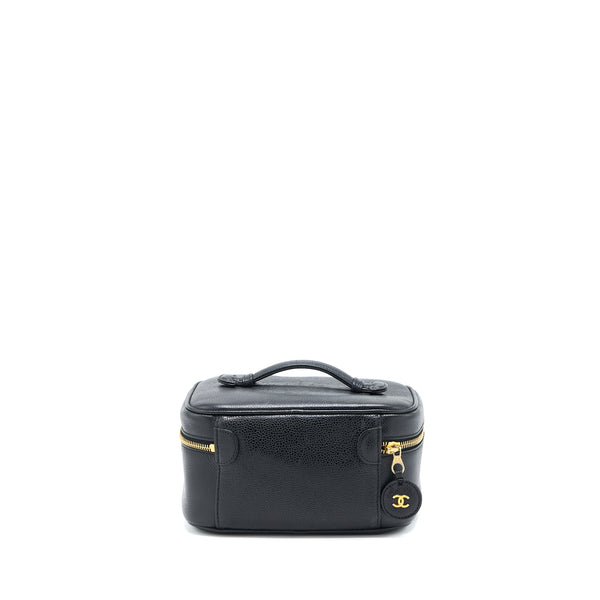 Chanel Vintage Vanity Case Caviar Black GHW