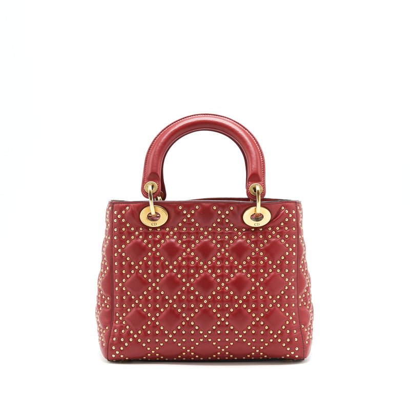 Dior Studded lady Dior Red GHW