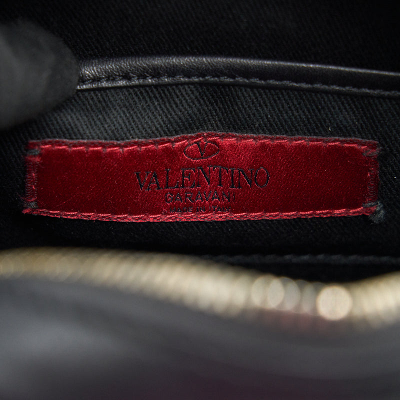 Valentino Rockstud Crossbody Camera Bag Black
