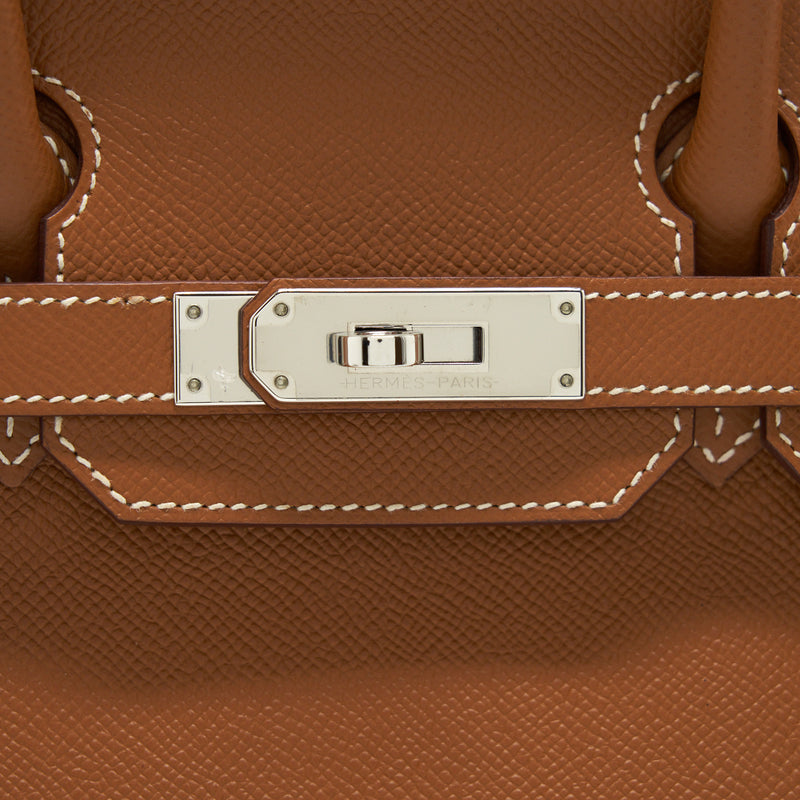 Hermes Birkin 30 Epsom Gold SHW Stamp C