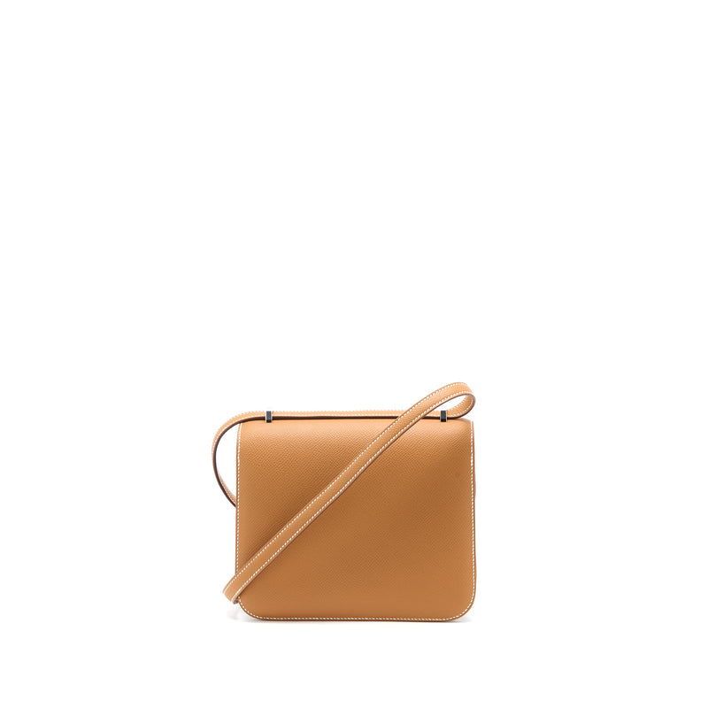 Hermes Constance Mini Epsom Gold SHW Stamp U (New Version)