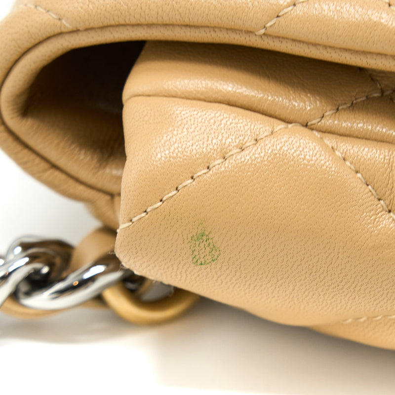 Chanel 19 Belt Bag Lambskin Dark Beige Multicolour Hardware