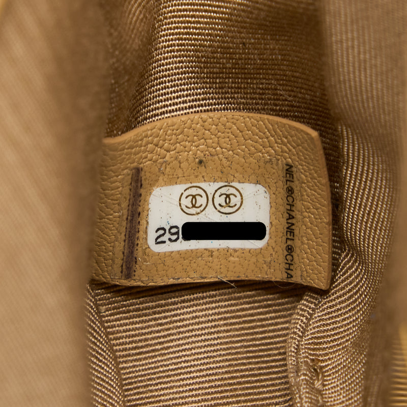 Chanel 19 Belt Bag Lambskin Dark Beige Multicolour Hardware