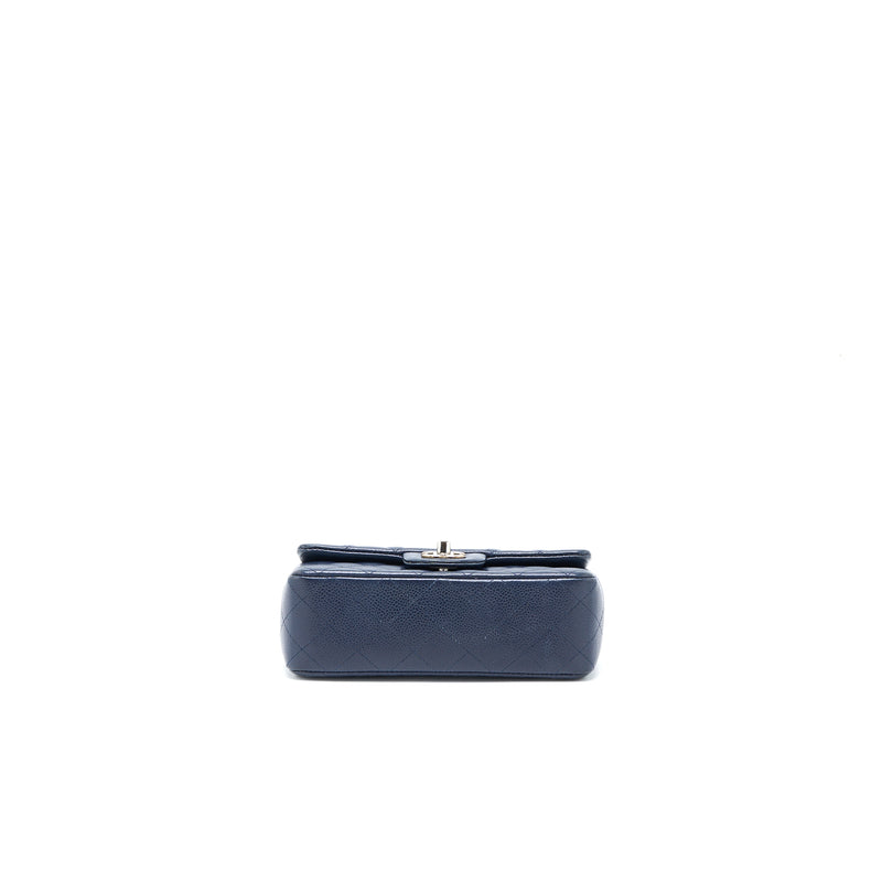 Chanel Classic Mini Rectangular Flap Bag Caviar Navy SHW