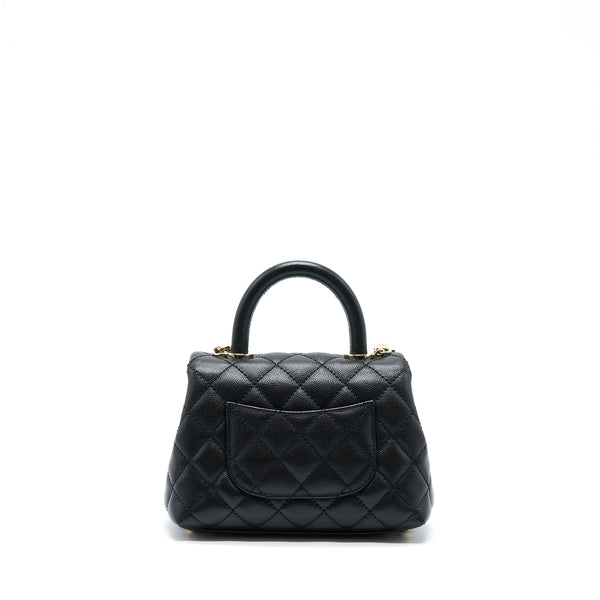 Chanel Mini Coco Handle Caviar Black LGHW