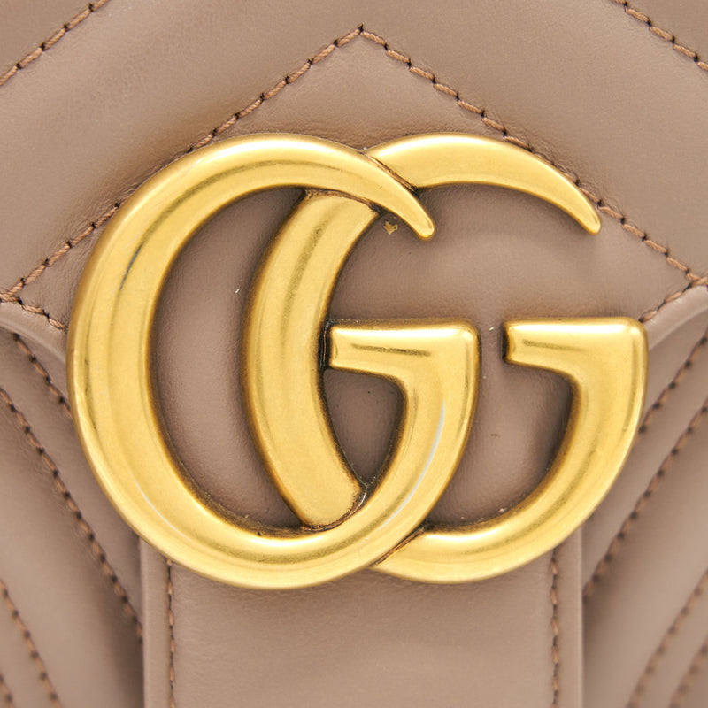 GUCCI GG MARMONT SMALL SHOULDER BAG BEIGE